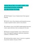 USPAP PRACTICE EXAMINATION 2026&NewLine;QUESTIONS WITH ANSWERS&NewLine;GUARANTEED TO PASS&period;