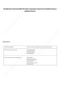 Chamberlain University BIOS 251 Exam 3 Questions And Correct Detailed Answers Updated Version