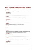 CSLB B-License Exam Questions & Answers&period;