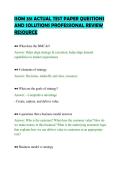 ISOM 351 ACTUAL TEST PAPER QUESTIONS&NewLine;AND SOLUTIONS PROFESSIONAL REVIEW&NewLine;RESOURCE
