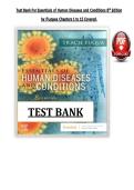 Test Bank For Essentials of Human Diseases and Conditions 8th Edition &NewLine;by Fuqua Chapters 1 to 15 Covered&period;