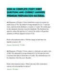 ISOM 351 COMPLETE STUDY SHEET&NewLine;QUESTIONS AND CORRECT ANSWERS&NewLine;PREMIUM PREPARATION MATERIAL