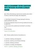 ISOM 351 EXAMPREP TESTED QUESTIONS&NewLine;WITH DETAILED SOLUTIONS ALREADY&NewLine;PASSED