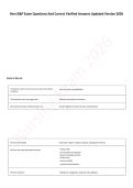 Hesi Anatomy & Physiology Exam Questions And Correct Verified Answers Updated Version 2026
