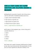 ISOM 351 STUDY GUIDE TEST PAPER&NewLine;QUESTIONS AND SOLUTIONS GRADED A&plus;&NewLine;RESOURCE