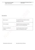 Human Anatomy & Physiology I Exam Questions And Answers Chapter 1-2 Key Concepts