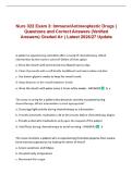 Nurs 322 Exam 3&colon; Immune&sol;Antineoplastic Drugs &vert; Questions and Correct Answers &lpar;Verified Answers&rpar; Graded A&plus; &vert; Latest 2026&sol;27 Update