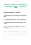 NURS 322 Exam Questions and Correct Answers &lpar;Verified Answers&rpar; Graded A&plus; &vert; Latest 2026&sol;27 Update