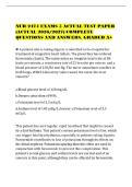 NUR 2474 EXAMS 5 ACTUAL TEST PAPER&NewLine;&lpar;ACTUAL 2026&sol;2027&rpar; COMPLETE&NewLine;QUESTIONS AND ANSWERS&period; GRADED A&plus;