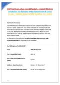 2026 AHIP 2025&sol;2026 Final Exam Updated Questions and Verified Answers&comma; 100&percnt; Guarantee Pass