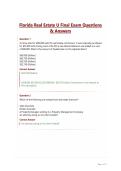 Florida Real Estate U Final Exam Questions & Answers&NewLine;