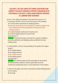 CSA W47&period;1 ACTUAL EXAM TEST BANK QUESTIONS AND &NewLine;CORRECT DETAILED ANSWERS &lpar;VERIFIED ANSWERS&rpar; WITH &NewLine;RATIONALES &vert;CSA W47&period;1 FINAL EXAM ALREADY GRADED &NewLine;A&plus;&vert;&vert;BRAND NEW VERSION&excl;&excl;