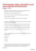 RN Pharmacology A Relias A Solved 100&percnt; Correct Answers