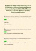 DCSA SPeD Physical Security Certification &NewLine;&lpar;PSC&rpar; Exam &ndash; Defense Counterintelligence &NewLine;and Security Agency &lpar;DCSA&rpar; SPeD Physical &NewLine;Security &ndash; 2026&sol;2027 Edition &ndash; Verified &NewLine;Questions and Answers