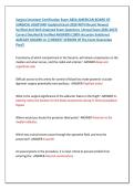 Surgical Assistant Certification Exam ABSA AMERICAN BOARD OF &NewLine;SURGICAL ASSISTANT Updated Exam 2026 WITH Recent Newest &NewLine;Verified And Well Analyzed Exam Questions  &lpar;Actual Exam 2026-2027&rpar; &NewLine;Correct Detailed & Verified ANSWERS &lpar;100&percnt; Accurate Solutions&rpar; &NewLine;A