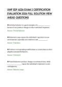 UWF EDF 6226 EXAM 2 CERTIFICATION&NewLine;EVALUATION 2026 FULL SOLUTION VIEW&NewLine;AHEAD QUESTIONS