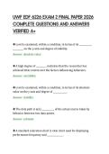 UWF EDF 6226 EXAM 2 FINAL PAPER 2026&NewLine;COMPLETE QUESTIONS AND ANSWERS&NewLine;VERIFIED A&plus;
