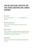 UWF EDF 6226 EXAM 2 PRACTICE TEST&NewLine;2026 TESTED QUESTIONS AND CORRECT&NewLine;ANSWERS