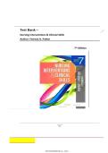 Test Bank For Nursing Interventions & Clinical Skills 7th Edition &lpar; Patricia A&period; Potter&comma; 2019&rpar; All Chapters 1-32&vert; Latest Edition&NewLine;