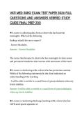 VATI MED SURG EXAM TEST PAPER 2026 FULL&NewLine;QUESTIONS AND ANSWERS VERIFIED STUDY&NewLine;GUIDE FINAL PREP 200