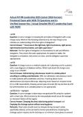 ATI RN Leadership Exam with NGN &ndash; Verified Q&A with Rationales &lpar;2026 Nursing Leadership Resource&rpar;