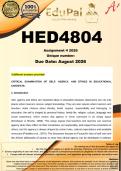 HED4804 Assignment 4 &lpar;COMPLETE ANSWERS&rpar; 2026 - DUE August 2026