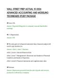 WALL STREET PREP ACTUAL 10 2026&NewLine;ADVANCED ACCOUNTING AND MODELING&NewLine;TECHNIQUES STUDY PACKAGE