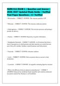 NURS 611 EXAM 1 &vert; Question and Answer &vert;&NewLine;2026&sol;2027 Updated Study Guide &vert; Verified&NewLine;Past Paper Questions &vert; A&plus; Verified