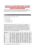 MATH 451 &ndash; Transshipment Model Revision Practice Exercise&comma; Colorado Technical University Latest Study Guide with Practice Questions &lpar;2026&rpar;