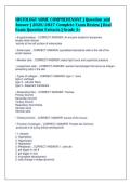 HISTOLOGY NBME COMPREHENSIVE &vert; Question and&NewLine;Answer &vert; 2026&sol;2027 Complete Exam Review &vert; Real&NewLine;Exam Question Extracts &vert; Grade A&plus;