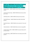 NUR 634 MIDTERM EXAM Newest Question&NewLine;Bank &vert; Question and Answer &vert; Grade A&plus;