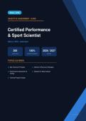 NSCA CPSS Certified Performance & Sport Scientist Exam Actual Exam 2026&sol;2027 &ndash; Complete Exam-Style Questions with 200 Qs &vert; 100&percnt; Verified &ndash; Pass Guaranteed &ndash; A&plus; Graded&NewLine;&NewLine;