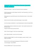 Computer Science Final Exam Revision Questions Already Graded A&plus;