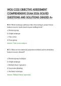 WGU C232 OBJECTIVE ASSESSMENT&NewLine;COMPREHENSIVE EXAM 2026 SOLVED&NewLine;QUESTIONS AND SOLUTIONS GRADED A&plus;