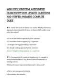 WGU C232 OBJECTIVE ASSESSMENT&NewLine;EXAM REVIEW 2026 UPDATED QUESTIONS&NewLine;AND VERIFIED ANSWERS COMPLETE&NewLine;GUIDE