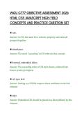 WGU C777 OBJECTIVE ASSESSMENT 2026&NewLine;HTML CSS JAVASCRIPT HIGH-YIELD&NewLine;CONCEPTS AND PRACTICE QUESTION SET