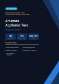 Arkansas Applicator Test AR Actual Exam 2026&sol;2027 &ndash; Complete Exam-Style Questions &vert; 100&percnt; Verified &ndash; Pass Guaranteed &ndash; A&plus; Graded&NewLine;&NewLine;
