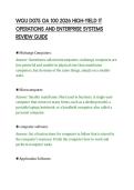 WGU D075 OA 100 2026 HIGH-YIELD IT&NewLine;OPERATIONS AND ENTERPRISE SYSTEMS&NewLine;REVIEW GUIDE