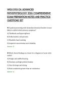 WGU D115 OA ADVANCED&NewLine;PATHOPHYSIOLOGY 2026 COMPREHENSIVE&NewLine;EXAM PREPARATION NOTES AND PRACTICE&NewLine;QUESTIONS SET&NewLine;