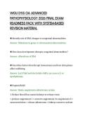 WGU D115 OA ADVANCED&NewLine;PATHOPHYSIOLOGY 2026 FINAL EXAM&NewLine;READINESS PACK WITH SYSTEM-BASED&NewLine;REVISION MATERIAL