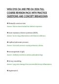 WGU D115 OA AND PRE-OA 2026 FULL&NewLine;COURSE REVISION PACK WITH PRACTICE&NewLine;QUESTIONS AND CONCEPT BREAKDOWN