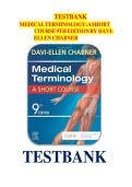 Updated&sol;Latest Medical Terminology&colon; A Short Course 9th Edition Davi-Ellen Chabner Test Bank Complete All Chapters Comprehensive Medical Language Resource Practice Questions Answers Rationales Word Parts Prefixes Suffixes Clinical Terminology NCLEX Allied 