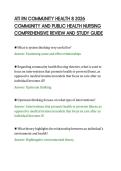 ATI RN COMMUNITY HEALTH 8 2026 &NewLine;COMMUNITY AND PUBLIC HEALTH NURSING &NewLine;COMPREHENSIVE REVIEW AND STUDY GUIDE