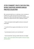 ATI RN COMMUNITY HEALTH CMS 2026 FINAL &NewLine;REVIEW QUESTIONS ANSWERS BUNDLED &NewLine;PRACTICE COLLECTION