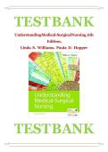 Updated&sol;Latest Understanding Medical-Surgical Nursing 6th Edition Linda S&period; Williams Paula D&period; Hopper Test Bank Complete All Chapters Comprehensive Adult Health Nursing Questions Answers Rationales Clinical Case Studies NCLEX Review Study Guide For Nursing 
