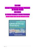 Updated&sol;Latest Abrams' Clinical Drug Therapy Rationales for Nursing Practice Test Bank Complete All Chapters Comprehensive Nursing Pharmacology Resource Practice Questions Answers Rationales Medication Administration NCLEX Review Study Guide For Nu