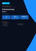 NURS 302 Pathophysiology Exam 1 Actual Exam 2026&sol;2027 &ndash; Complete Exam-Style Questions &vert; 100&percnt; Verified &ndash; Pass Guaranteed &ndash; A&plus; Graded&NewLine;&NewLine;