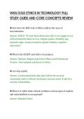 WGU D333 ETHICS IN TECHNOLOGY FULL&NewLine;STUDY GUIDE AND CORE CONCEPTS REVIEW