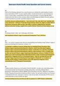 Rasmussen Mental Health Actual Questions and Correct Answers