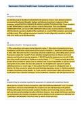 Rasmussen Mental Health Exam 3 Actual Questions and Correct Answers